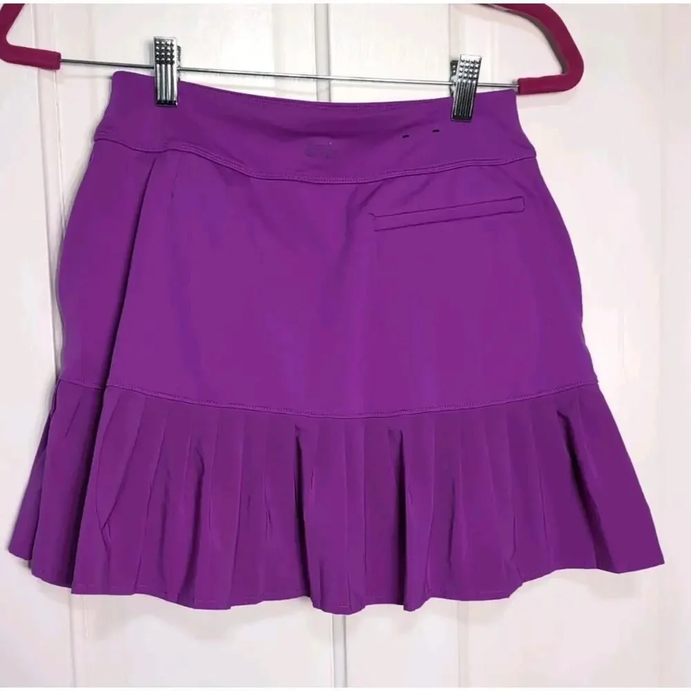 Under Armour Golf Skort Pleated Purple Pockets Outdoor Sports Women's XS(1174)